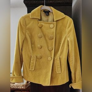 Etcetera corduroy jacket blazer Mustard gold sz 6